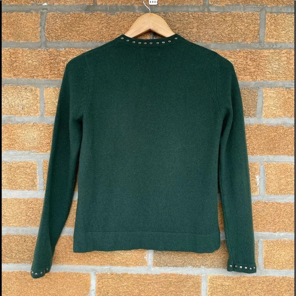 27 miles dark green cashmere sweater size xtra small - Picture 8 of 11